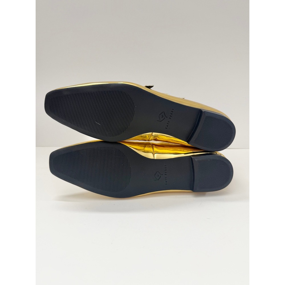 Katy Perry The Confidant Flat Mary Jane Gold Metallic Strappy Sz 9M / 39 - Picture 7 of 9
